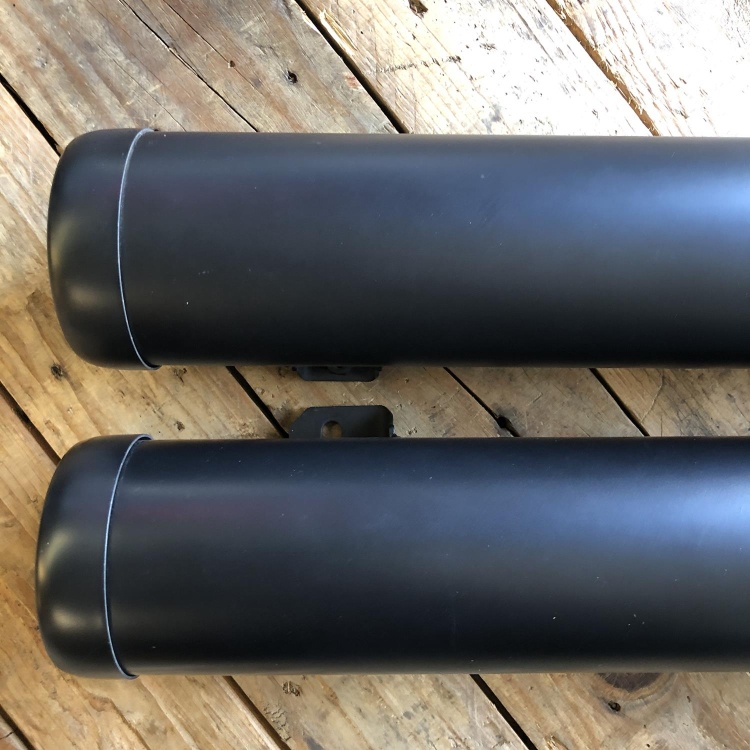 Indian Scout / Bobber Rogue exhaust silencers - matt black